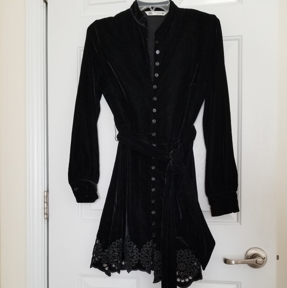 ZARA black velvet dress - Picture 7 of 7